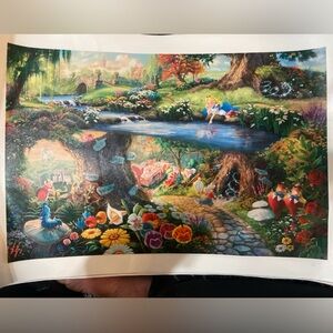 Thomas Kinkade Enchanted Alice in Wonderland